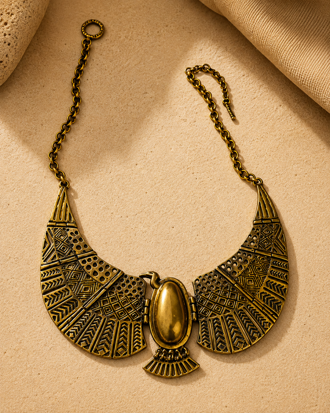 Winged Scarab Necklace