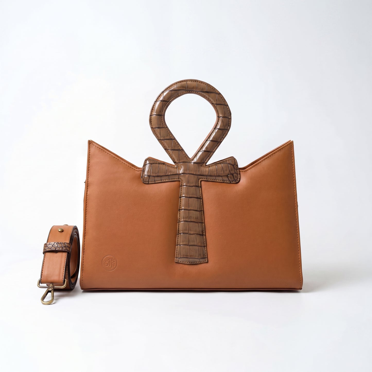 Havan Leather Bag With Pharaoh's Life Key Classical for Women